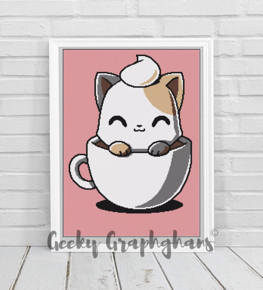 catpuccino crochet graphghan pattern