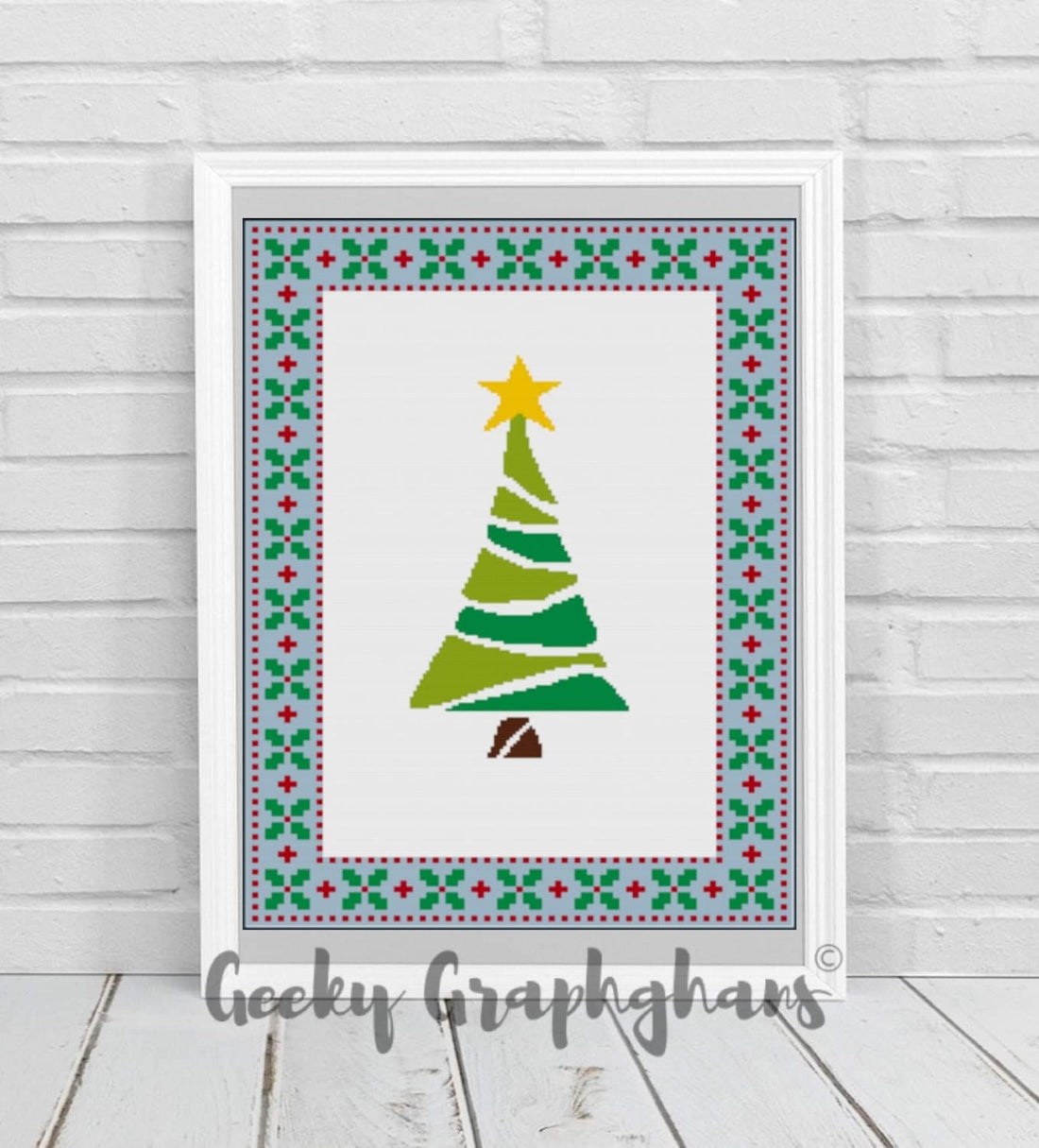 Graphgan Tree Christmas Tree Crochet Graphghan Pattern – Geeky Graphghans