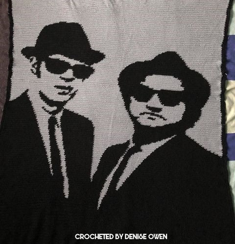 Blues Brothers Crochet Graphghan Pattern