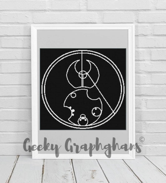 Doctor Who Circular Gallifreyan Script Crochet Pattern