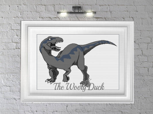 Velociraptor Crochet Graphghan Pattern