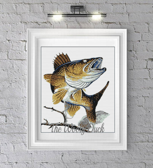 WallEye Fish Crochet Graphghan Pattern