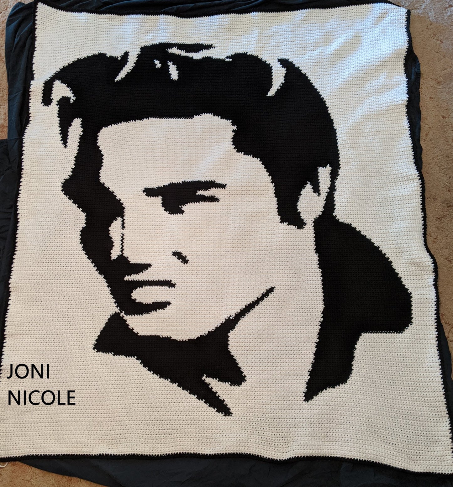 Elvis Presley Silhouette Crochet Pattern