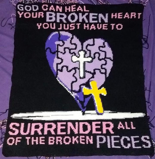 God Can Heal a Broken Heart Crochet Graphghan Pattern