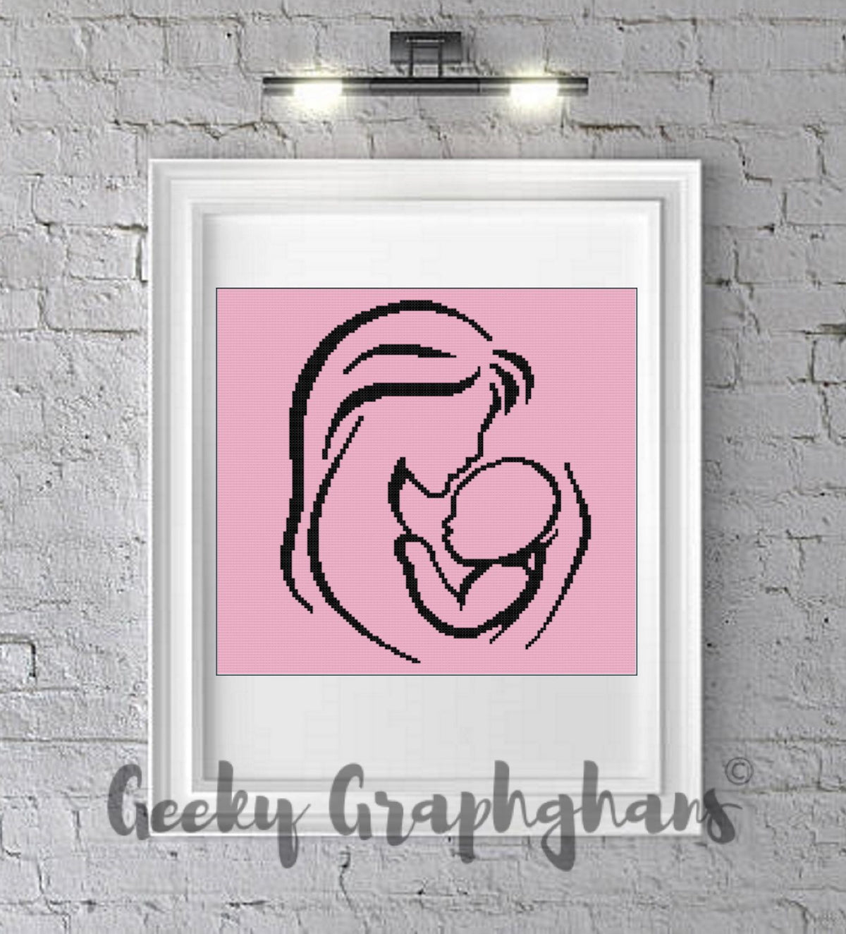Mother & Baby Crochet Graphghan Pattern – Geeky Graphghans