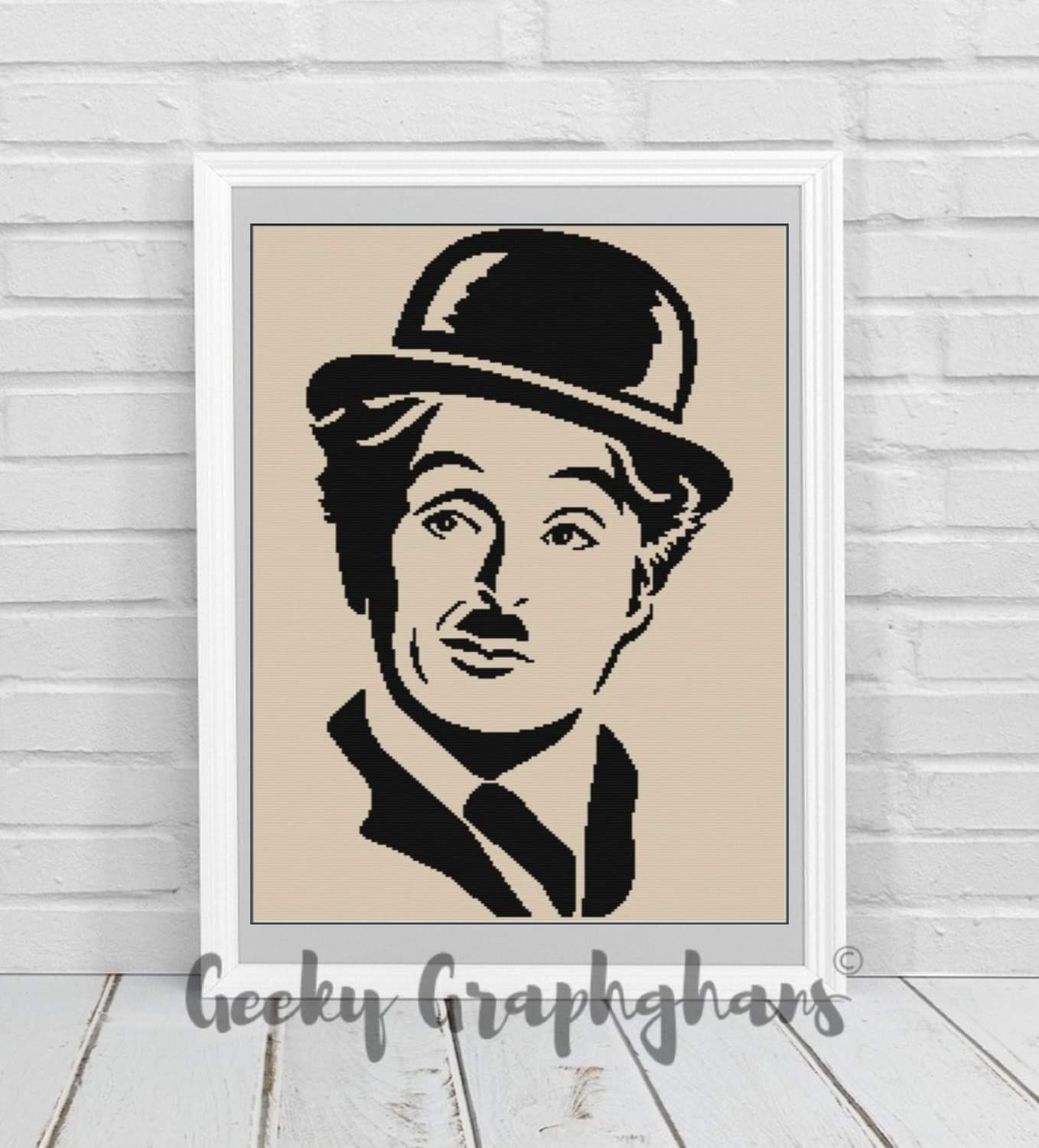 Charlie Chaplin Crochet Graphghan Pattern