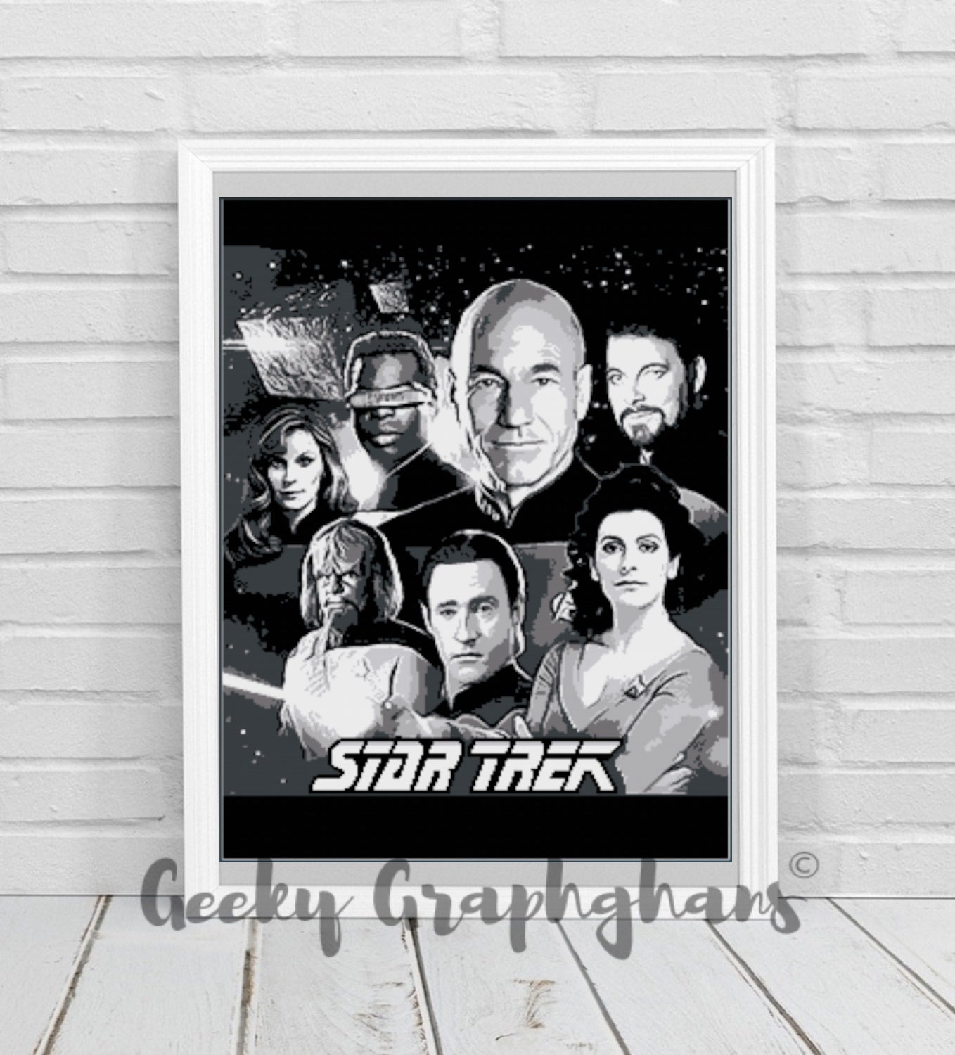 Star Trek TNG Crochet Photoghan Pattern