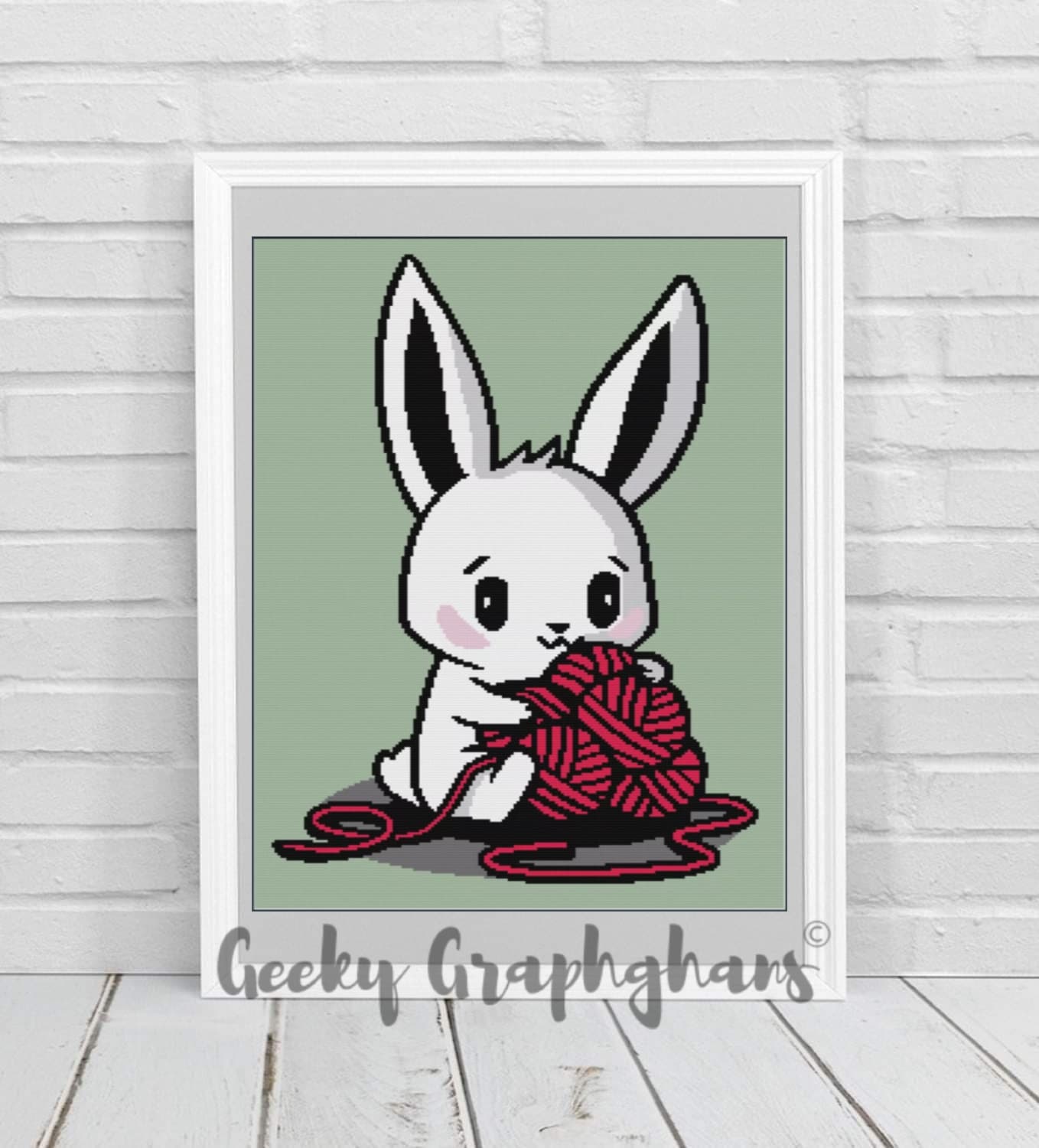 Yarn Bunny Crochet Graphghan Pattern