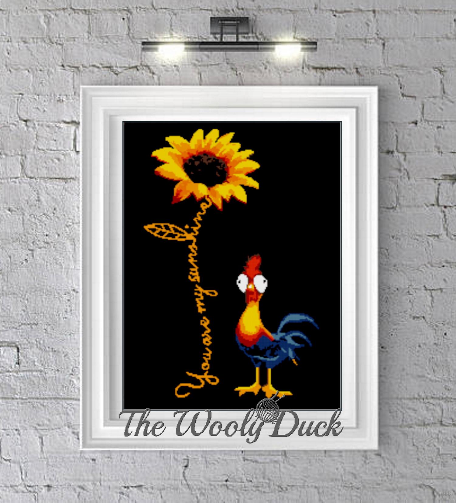 You Are My Sunshine With Hei Hei Crochet Graphghan Pattern