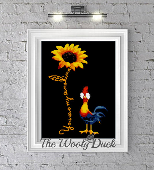 You Are My Sunshine With Hei Hei Crochet Graphghan Pattern